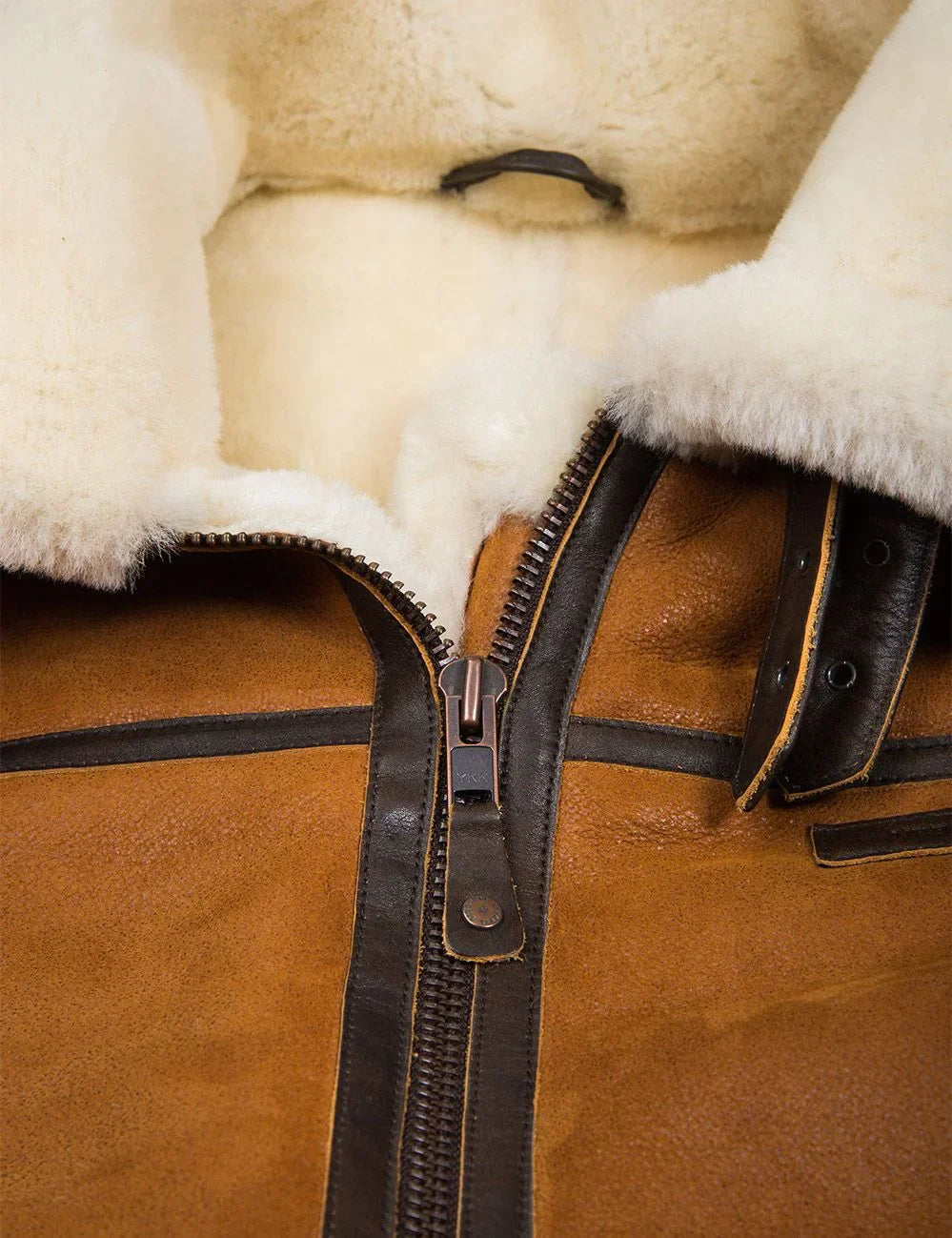 Ladies' Sheepskin Jacket with Fur Cap
