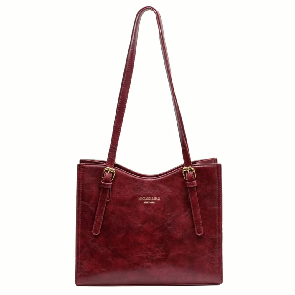 Ladies Shoulder Bag Charm Tote Luxury PU Leather With Detachable Rabbit Charm