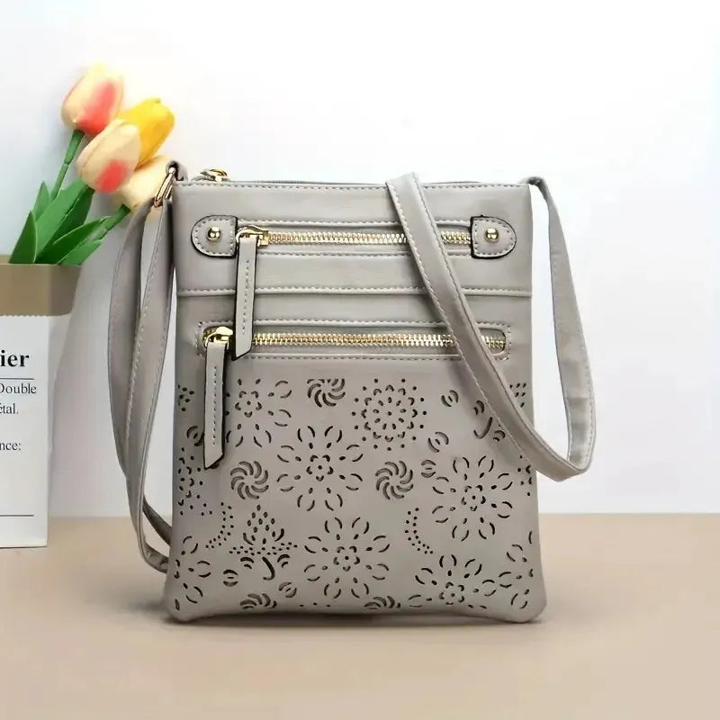 Ladies Shoulder Bag Retro-Chic Faux Leather