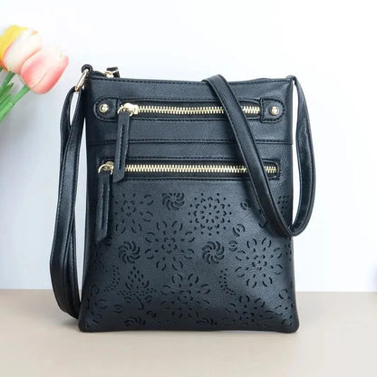 Ladies Shoulder Bag Retro-Chic Faux Leather