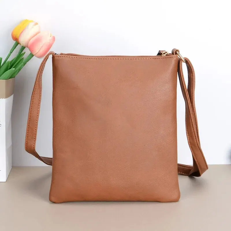 Ladies Shoulder Bag Retro-Chic Faux Leather