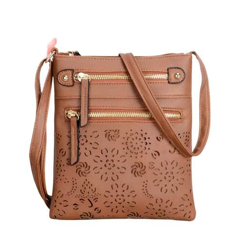 Ladies Shoulder Bag Retro-Chic Faux Leather