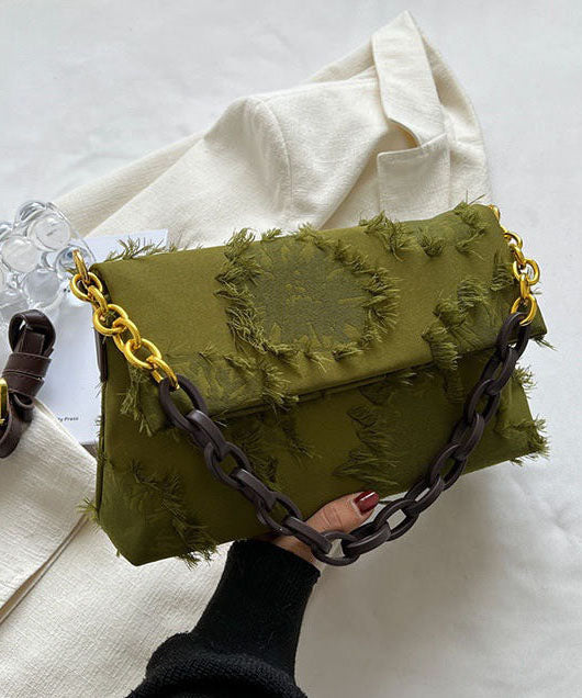 Ladies Shoulder Bag With Patchwork And Tassels