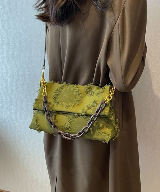 Ladies Shoulder Bag With Patchwork And Tassels