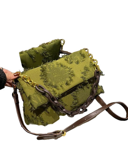 Ladies Shoulder Bag With Patchwork And Tassels