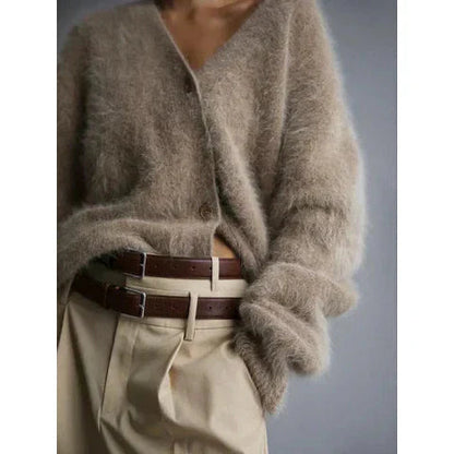 Ladies Soft Cardigan With Buttons For Autumn And Winter