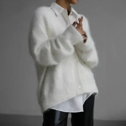 Ladies Soft Cardigan With Buttons For Autumn And Winter