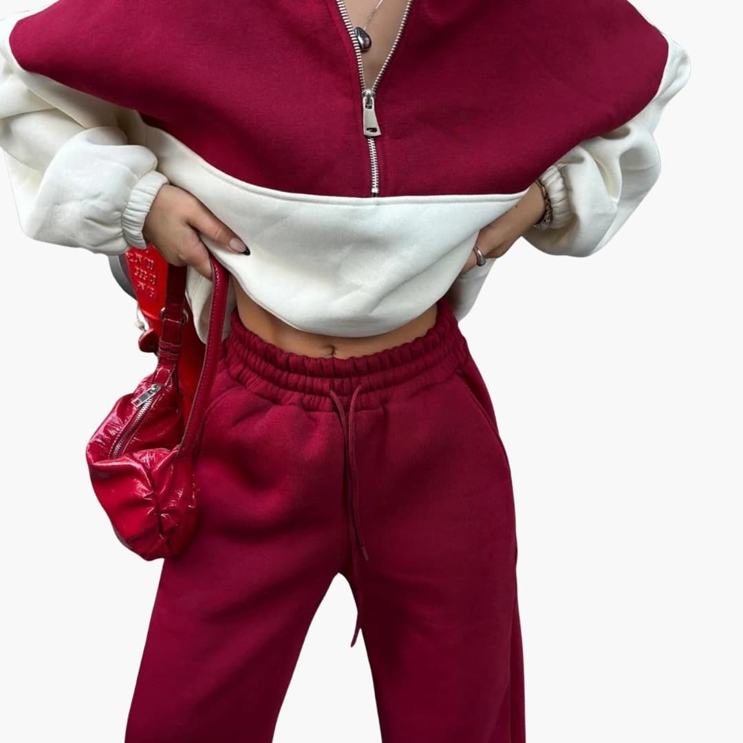 Ladies Sweater With Half Zipper And High Neck - Stylish Sweaters Ladies With Raglan Sleeves