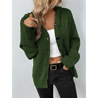 Ladies' Warm Cardigan With Buttons