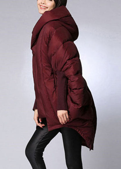 Ladies Winter Coat with Hood and Zipper