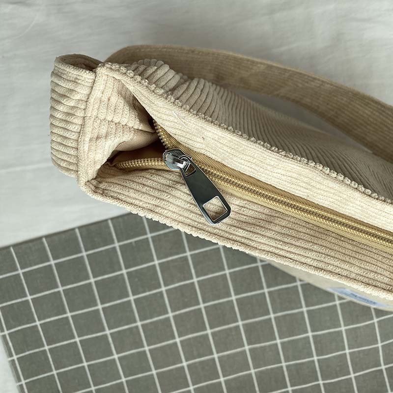 Ladies shoulder bag Corduroy Roomy