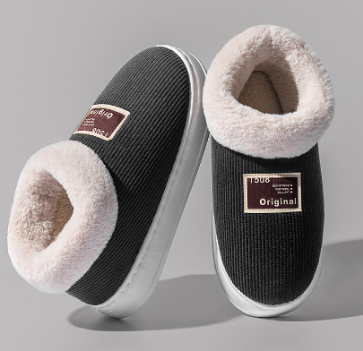Ladies slippers Imitation fur Lined Comfortable TPR Sole