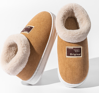 Ladies slippers Imitation fur Lined Comfortable TPR Sole