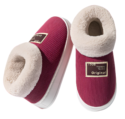 Ladies slippers Imitation fur Lined Comfortable TPR Sole