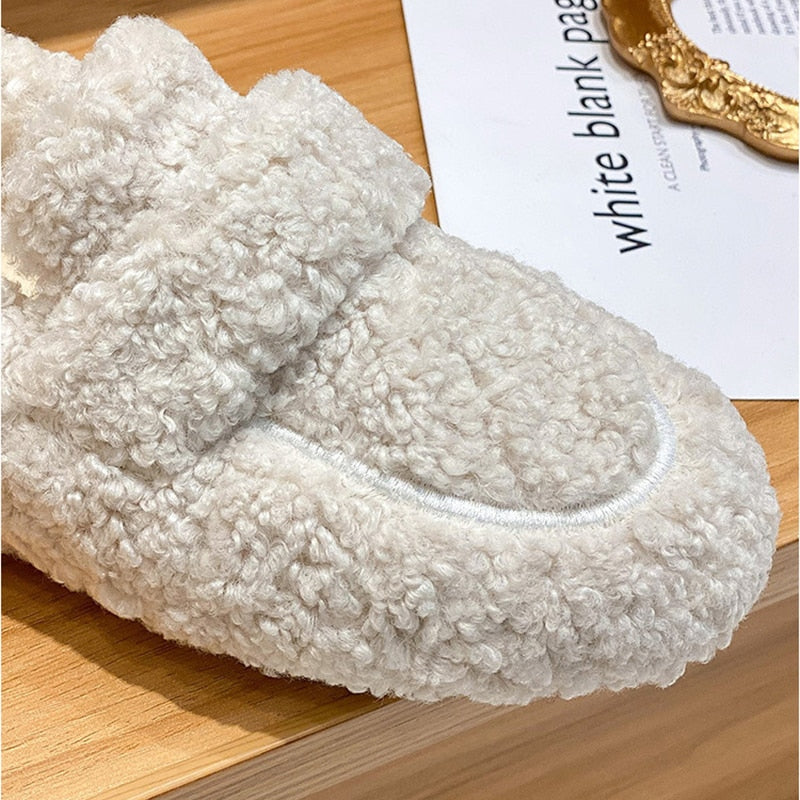 Ladies slippers Plush Anti-skid Comfortable for Indoor use