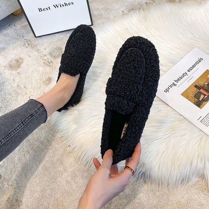 Ladies slippers Plush Anti-skid Comfortable for Indoor use