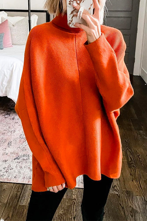 Ladies' turtleneck plain