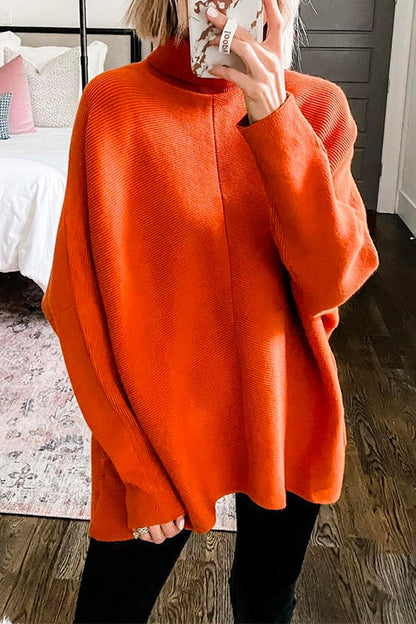 Ladies' turtleneck plain