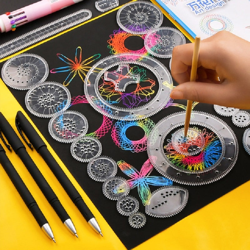 Learning Spirograph drawing tool Ultra deluxe kit - The classic is back!
