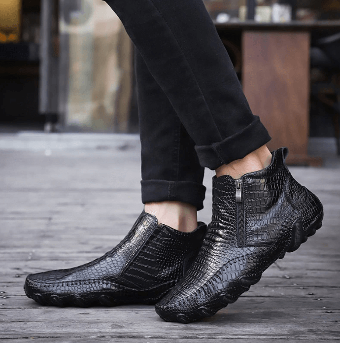 Leather Style Chelsea Boots For Men
