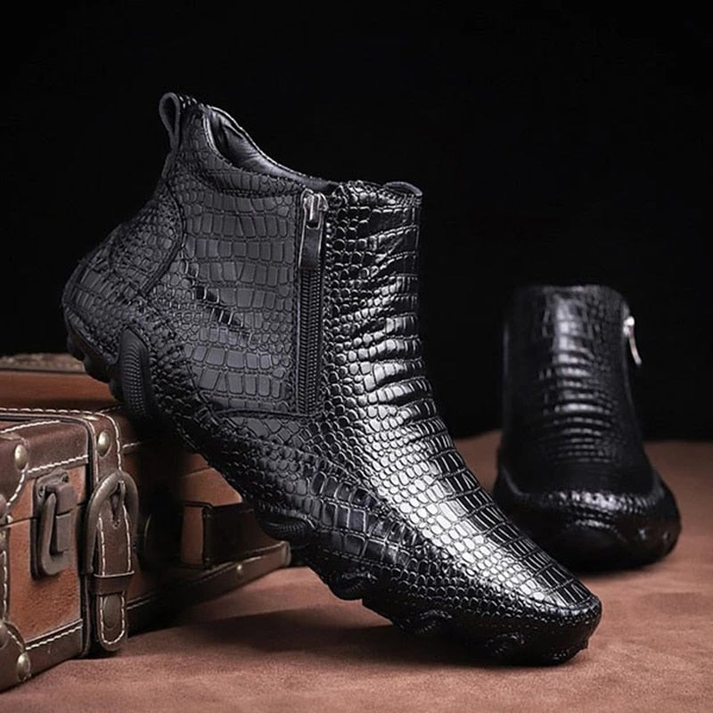 Leather Style Chelsea Boots For Men