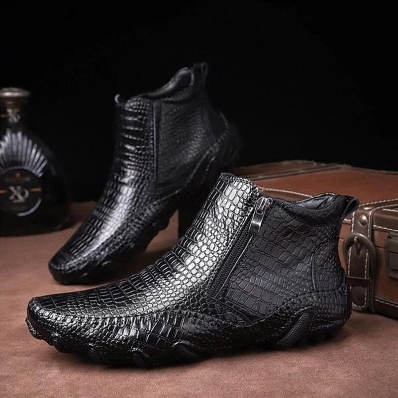 Leather Style Chelsea Boots For Men