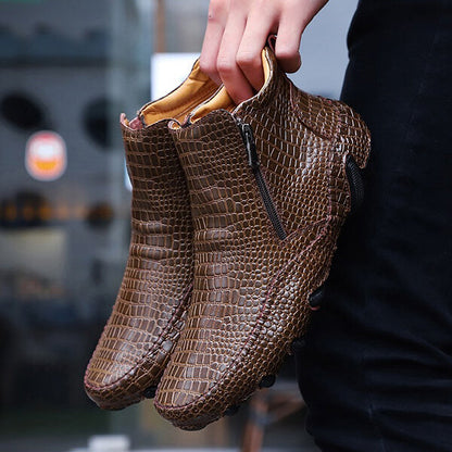 Leather Style Chelsea Boots For Men