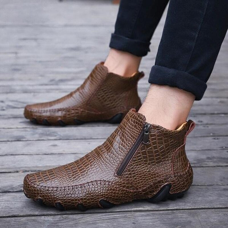 Leather Style Chelsea Boots For Men