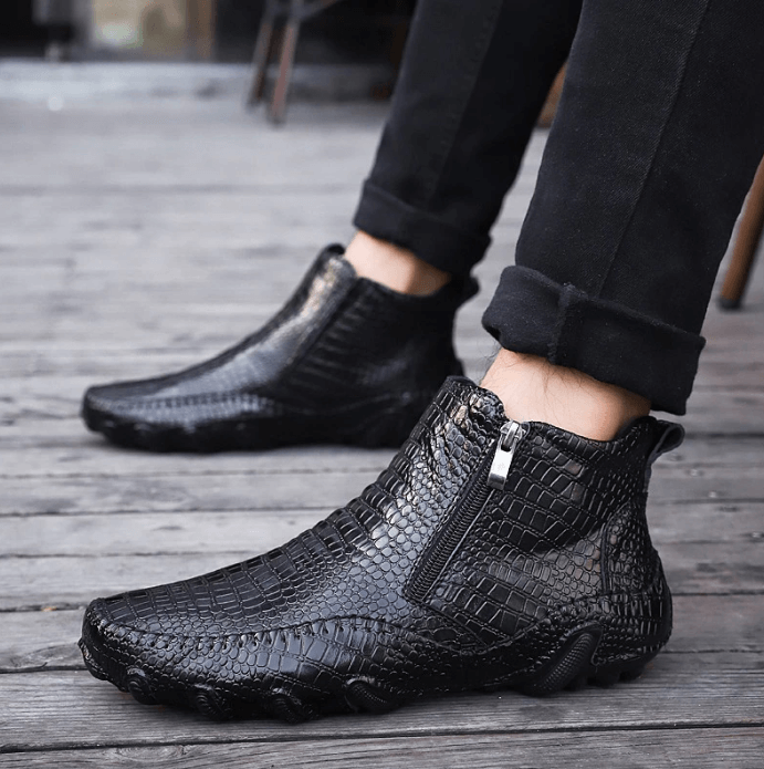 Leather Style Chelsea Boots For Men