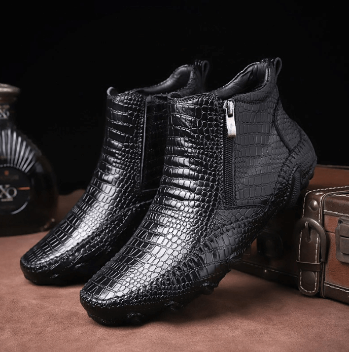 Leather Style Chelsea Boots For Men