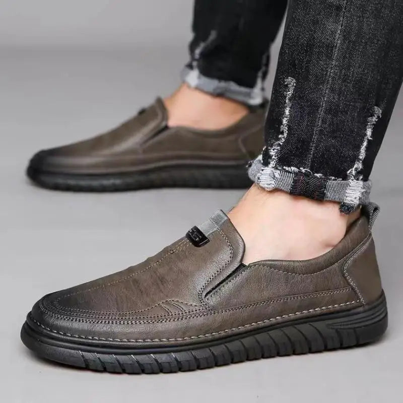 Leather Style Entry Men's Shoes Loafers