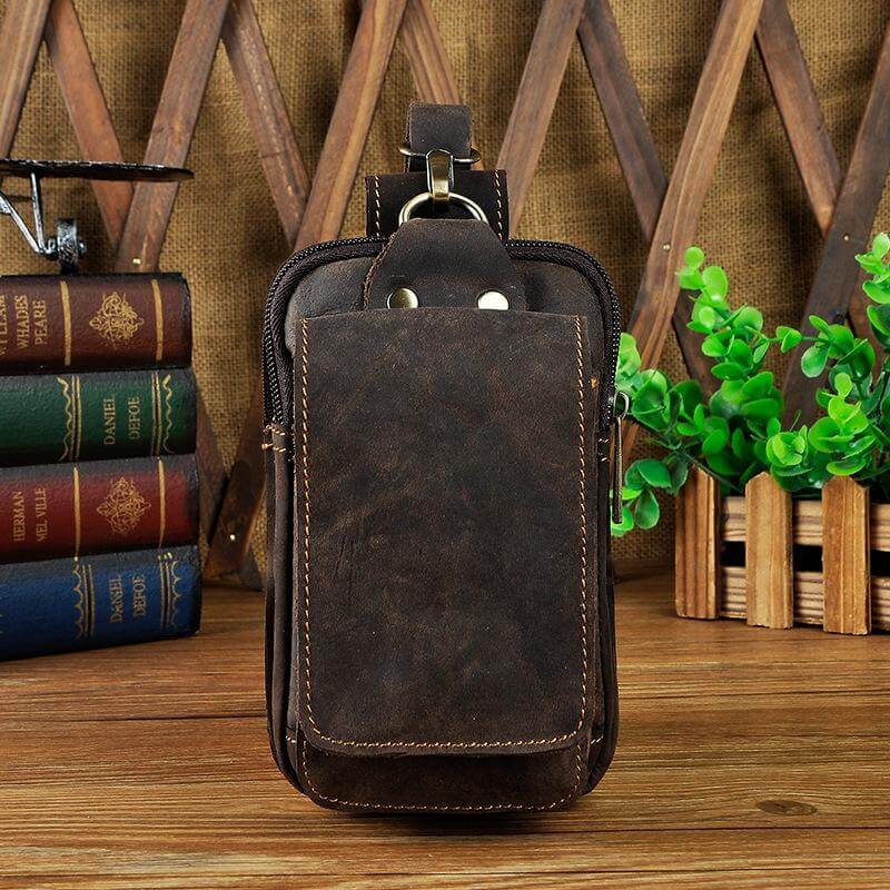 Leather Style Men's Waist Bag