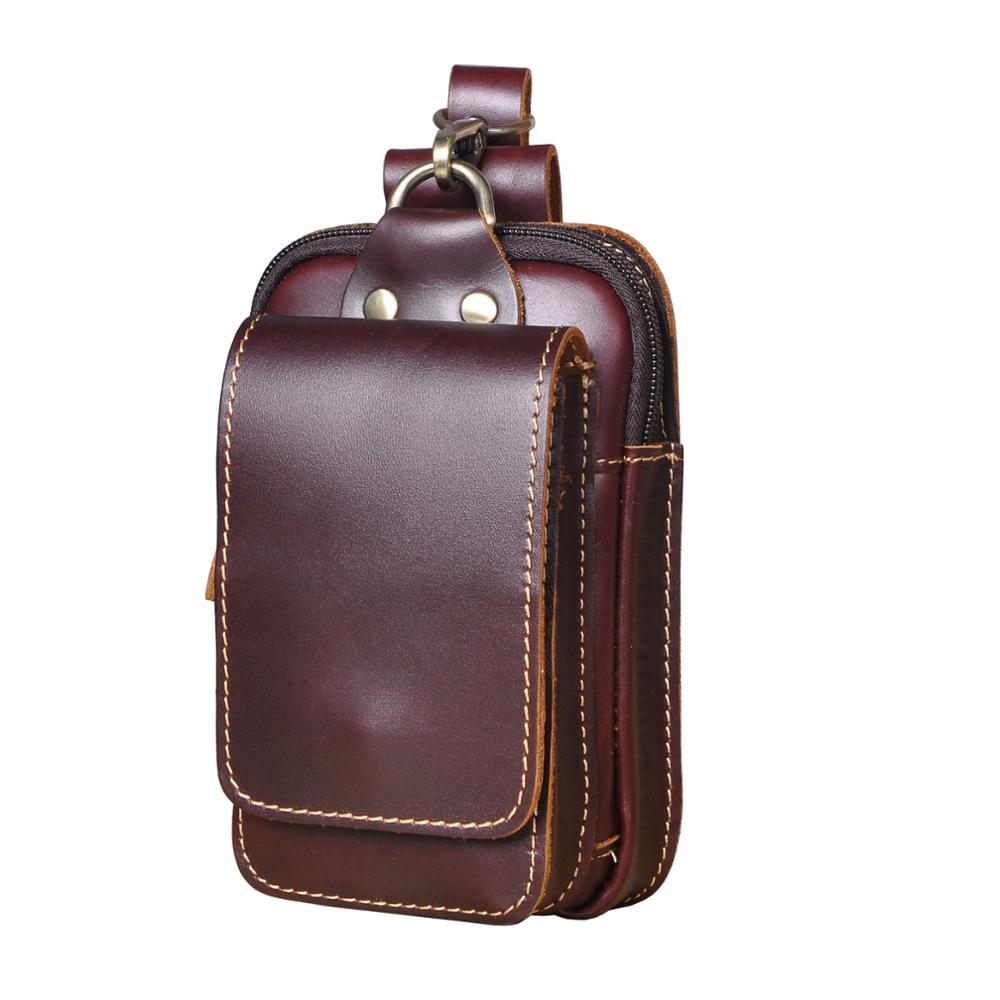 Leather Style Men's Waist Bag