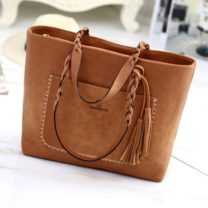 Leather Style Shoulder Bag for Women