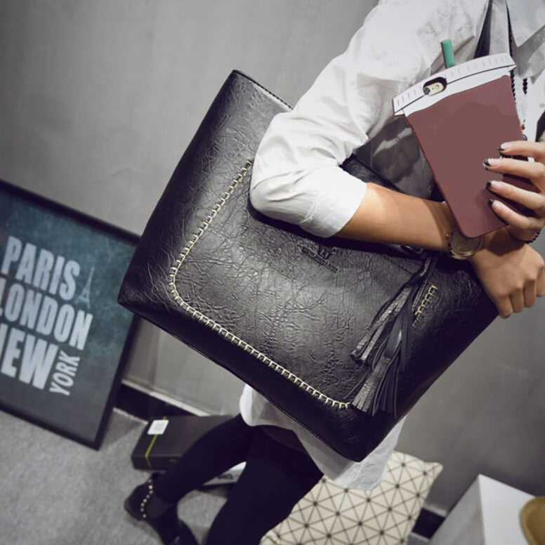 Leather Style Shoulder Bag for Women