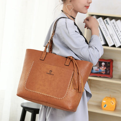 Leather Style Shoulder Bag for Women