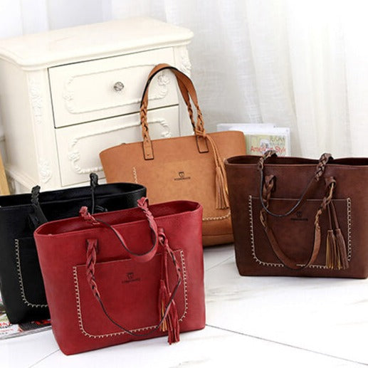 Leather Style Shoulder Bag for Women
