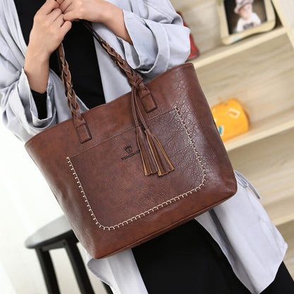 Leather Style Shoulder Bag for Women