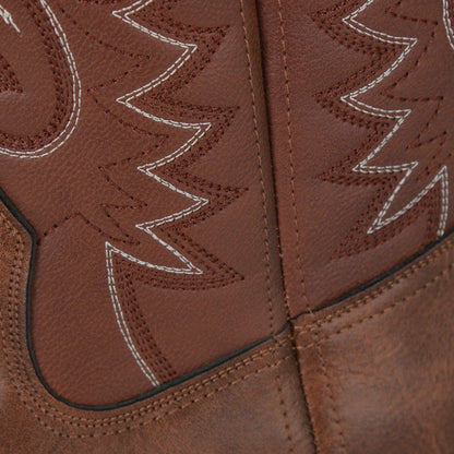 Leather Style cowboy boots for men