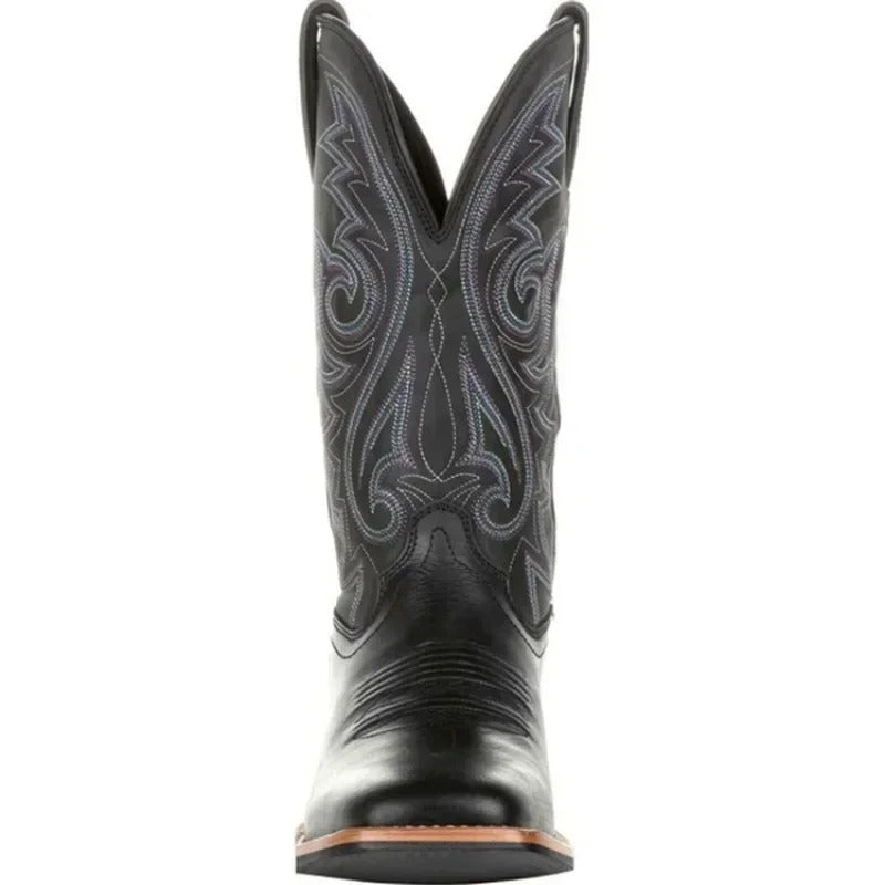 Leather Style cowboy boots for men