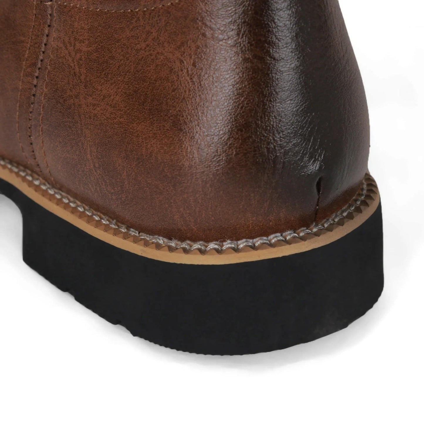 Leather Style cowboy boots for men