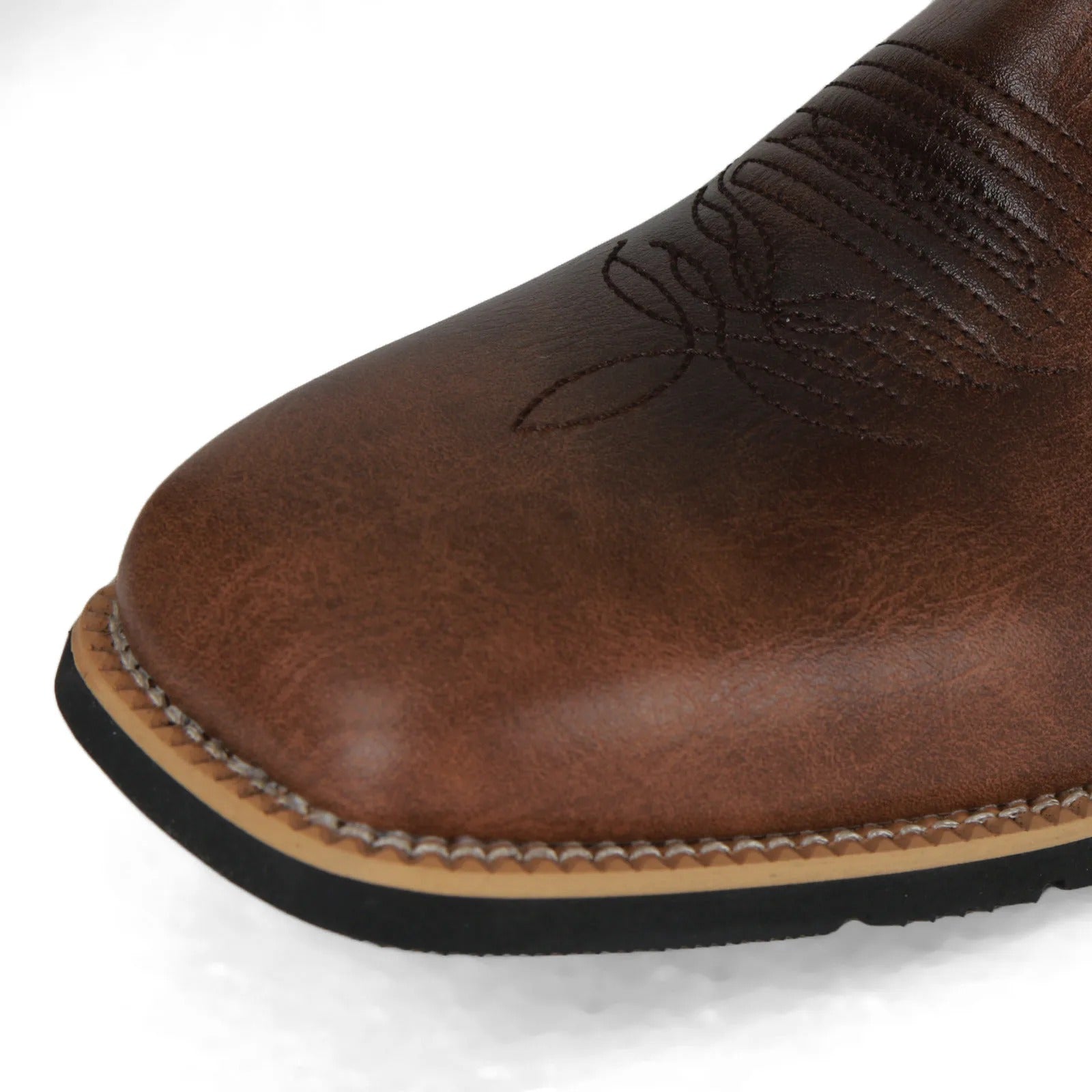 Leather Style cowboy boots for men