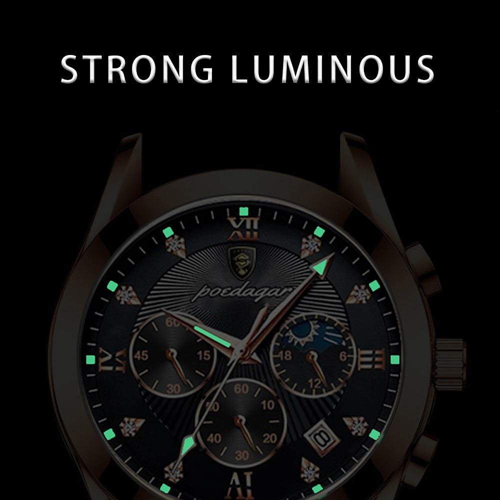 Leather Wristwatch for Men