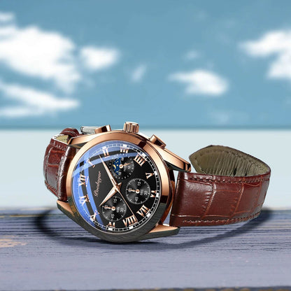 Leather Wristwatch for Men