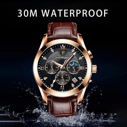 Leather Wristwatch for Men