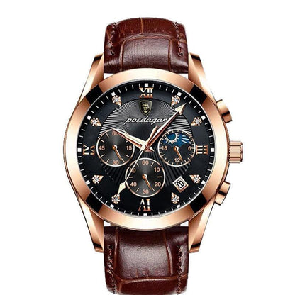 Leather Wristwatch for Men