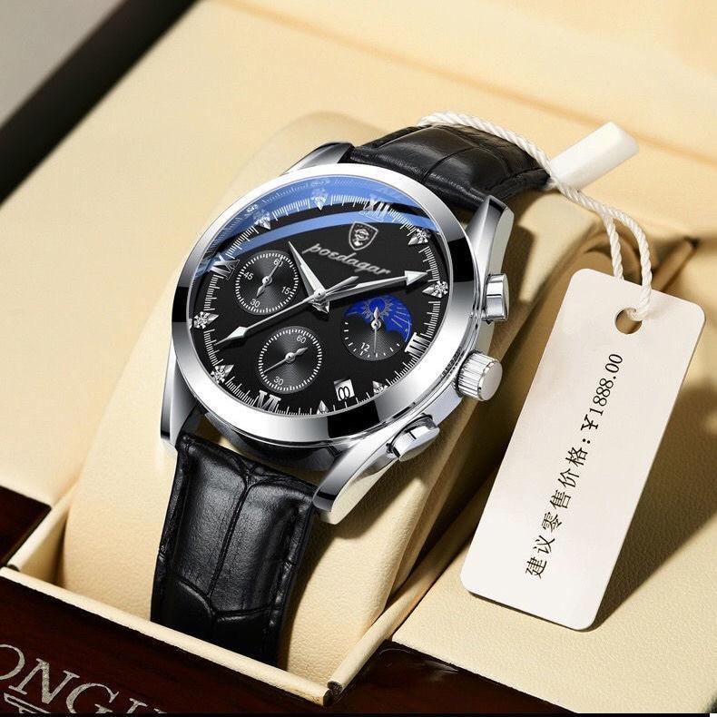 Leather Wristwatch for Men