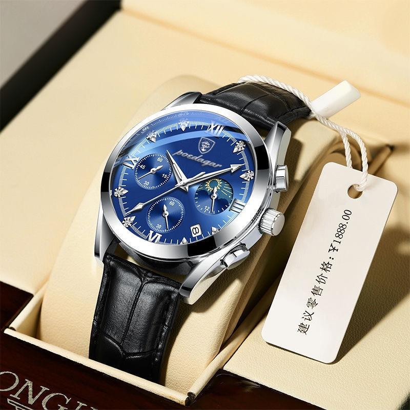 Leather Wristwatch for Men