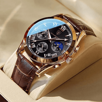 Leather Wristwatch for Men