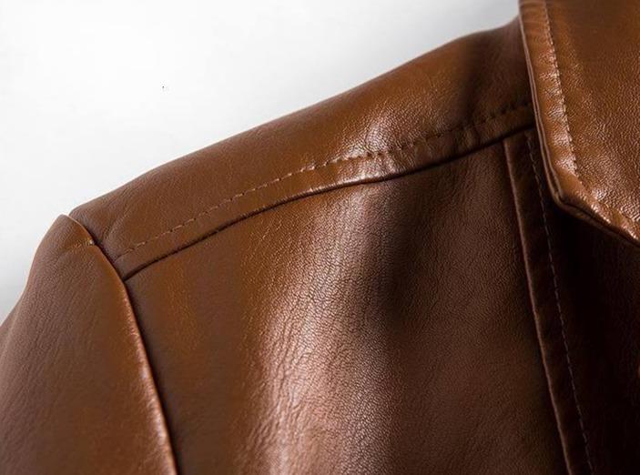 Leather blazer jacket for men